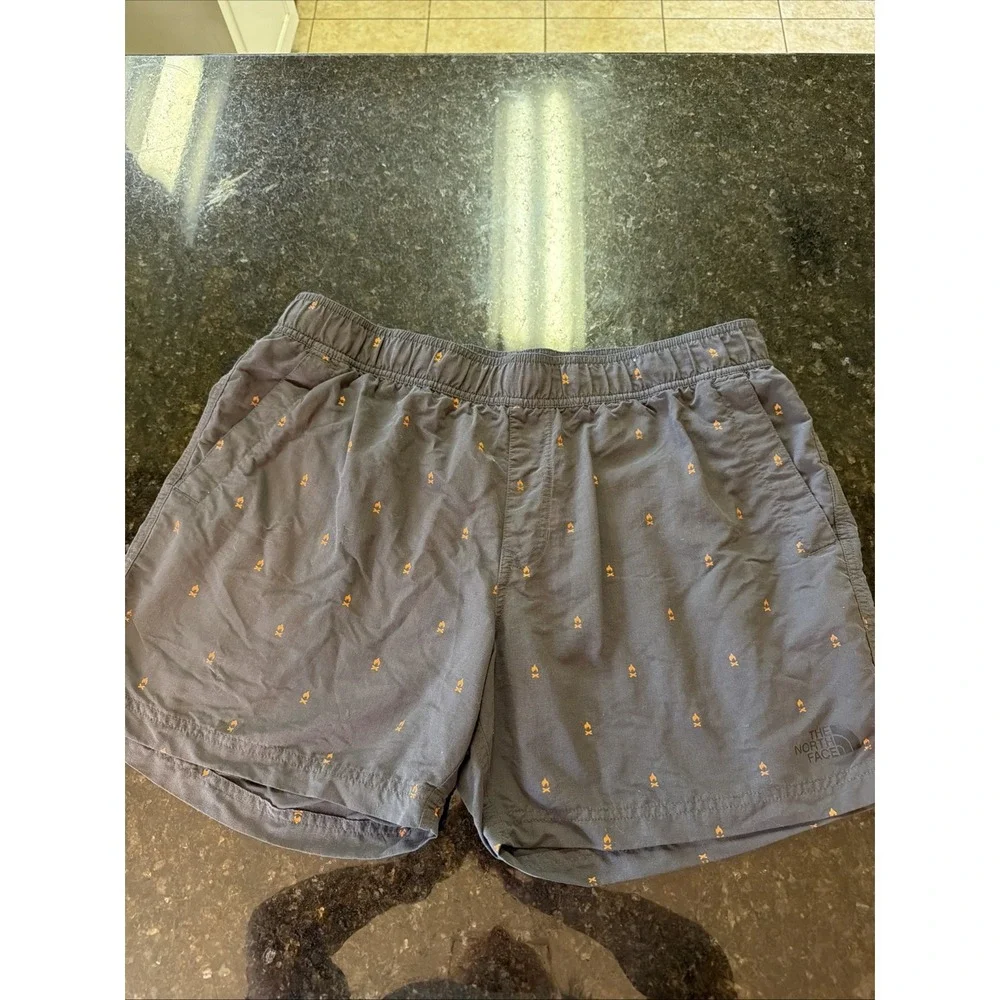 The North Face Men's Shorts Sz L Gray Liner Pockets 5